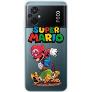 Прозрачный чехол BoxFace Xiaomi Poco M5 Super Mario