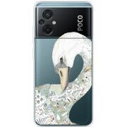 Прозрачный чехол BoxFace Xiaomi Poco M5 Swan