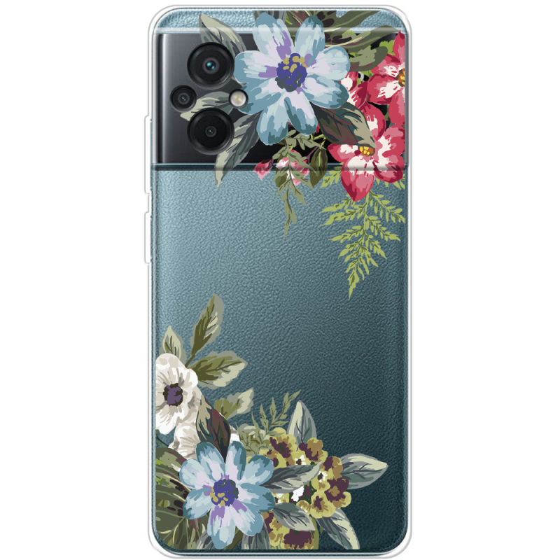 Прозрачный чехол BoxFace Xiaomi Poco M5 Floral