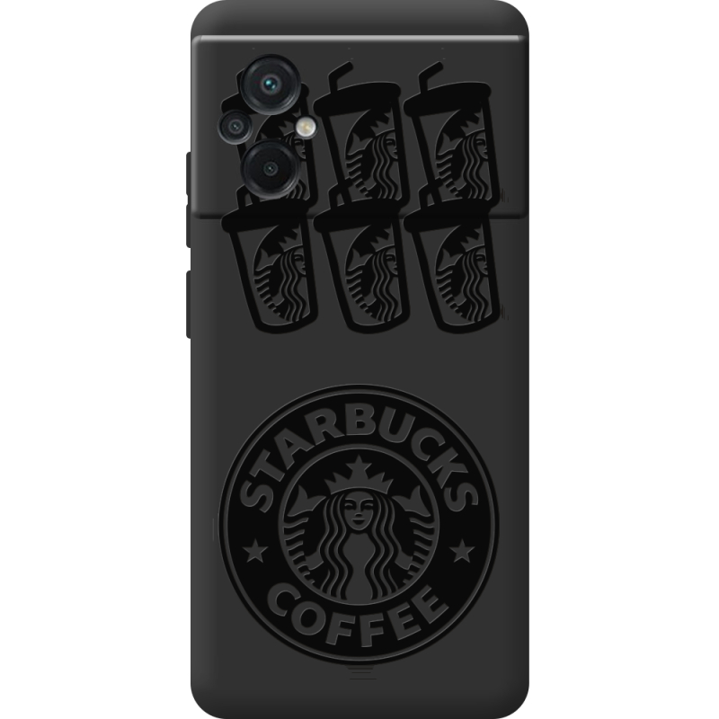 Черный чехол BoxFace Poco M5 Black Coffee