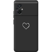 Черный чехол BoxFace Poco M5 My Heart