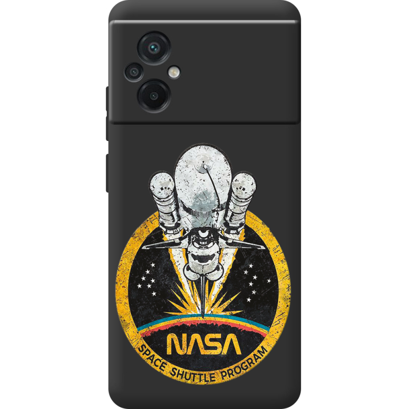 Черный чехол BoxFace Poco M5 NASA Spaceship