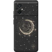 Черный чехол BoxFace Poco M5 Moon