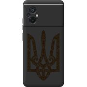 Черный чехол BoxFace Poco M5 Ukrainian Trident