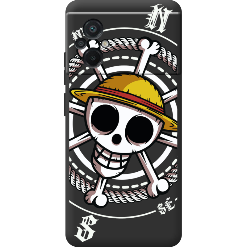 Черный чехол BoxFace Poco M5 One Piece Компас