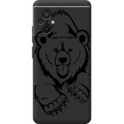 Черный чехол BoxFace Poco M5 Grizzly Bear