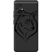 Черный чехол BoxFace Poco M5 Wolf