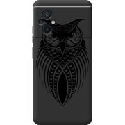 Черный чехол BoxFace Poco M5 Owl