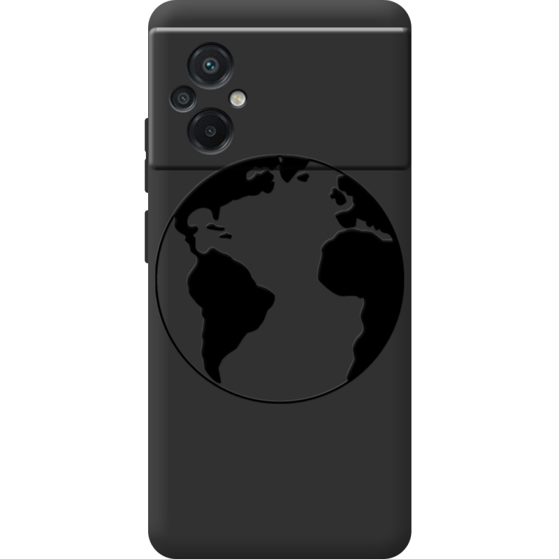 Черный чехол BoxFace Poco M5 Earth