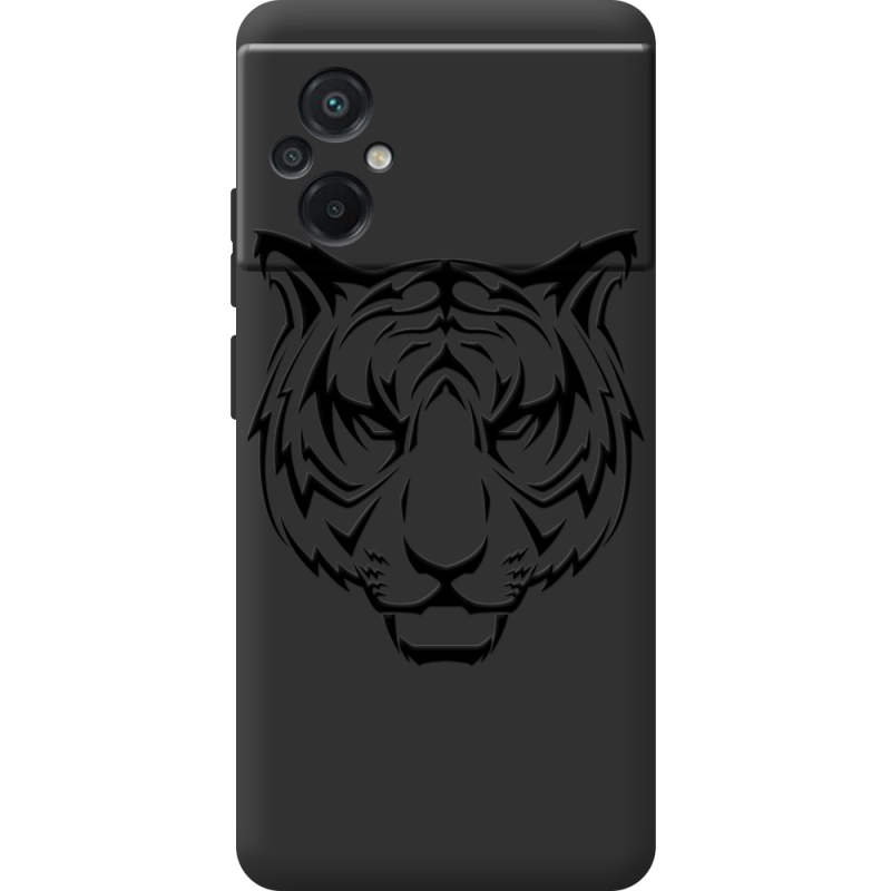 Черный чехол BoxFace Poco M5 Tiger