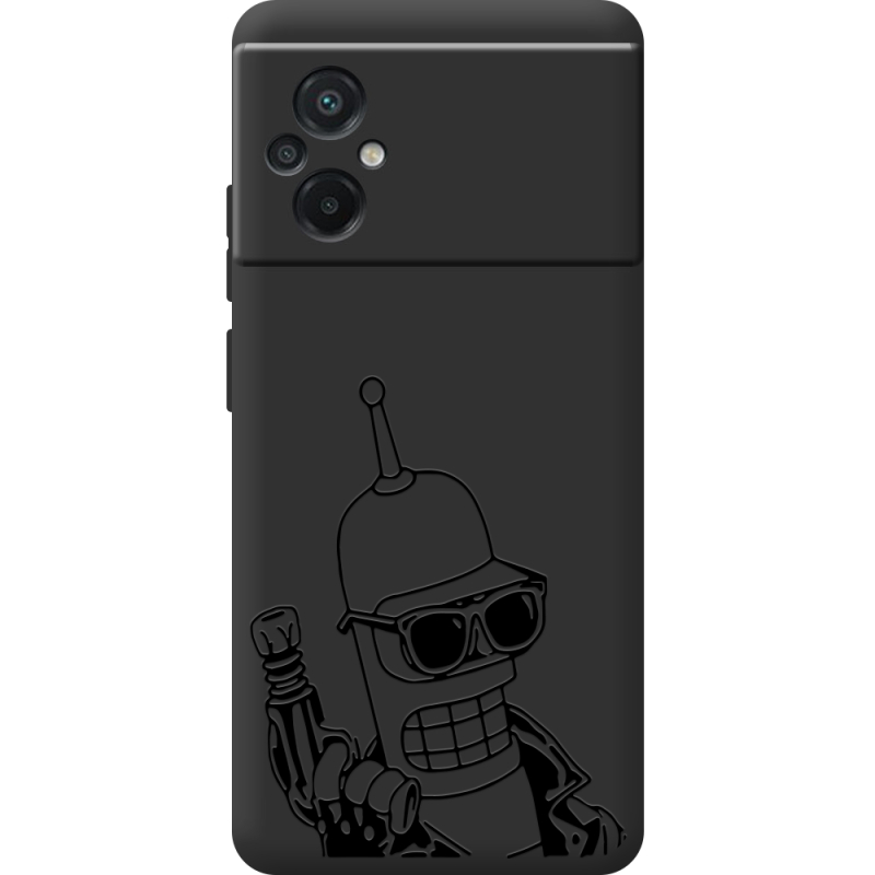 Черный чехол BoxFace Poco M5 