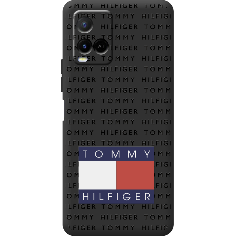 Черный чехол BoxFace Vivo Y21 Tommy Print