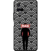 Черный чехол BoxFace Vivo Y21 Man Pattern