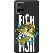 Черный чехол BoxFace Vivo Y21 Fish