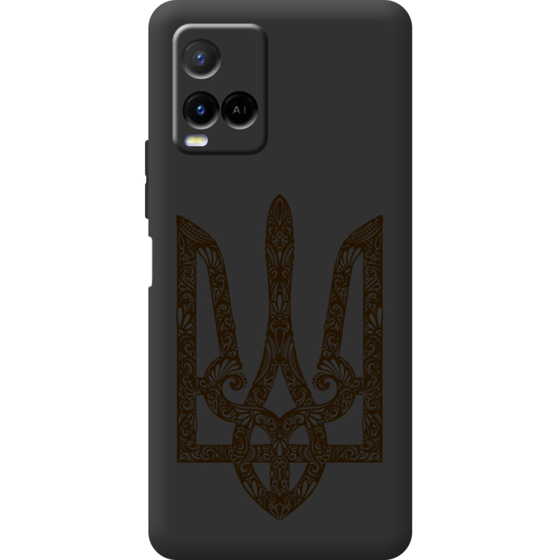 Черный чехол BoxFace Vivo Y21 Ukrainian Trident