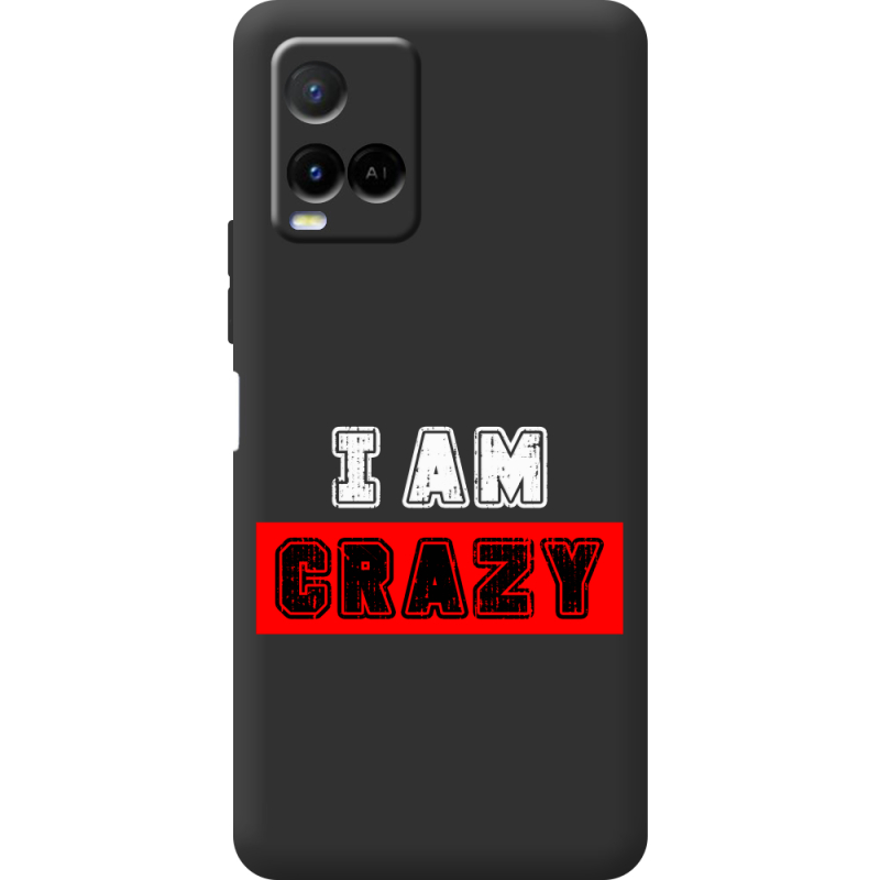 Черный чехол BoxFace Vivo Y21 I'm Crazy