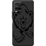 Черный чехол BoxFace Vivo Y21 Grizzly Bear