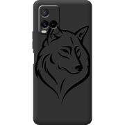 Черный чехол BoxFace Vivo Y21 Wolf