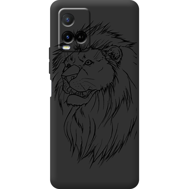 Черный чехол BoxFace Vivo Y21 Lion