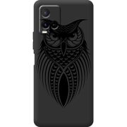 Черный чехол BoxFace Vivo Y21 Owl