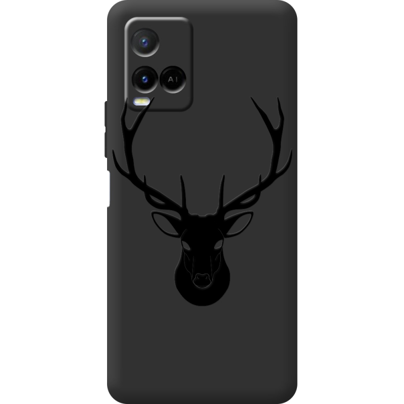 Черный чехол BoxFace Vivo Y21 Deer