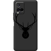 Черный чехол BoxFace Vivo Y21 Deer