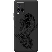 Черный чехол BoxFace Vivo Y21 Snake