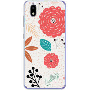 Чехол BoxFace ZTE Blade A3 2020 Line Flowers