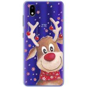 Прозрачный чехол BoxFace ZTE Blade A3 2020 Winter Deer