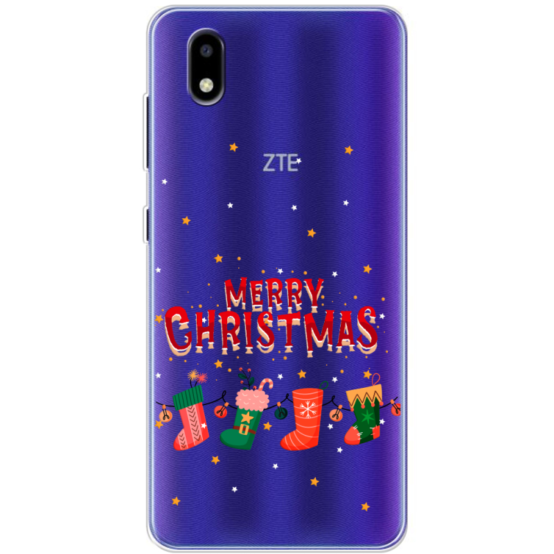 Прозрачный чехол BoxFace ZTE Blade A3 2020 Merry Christmas