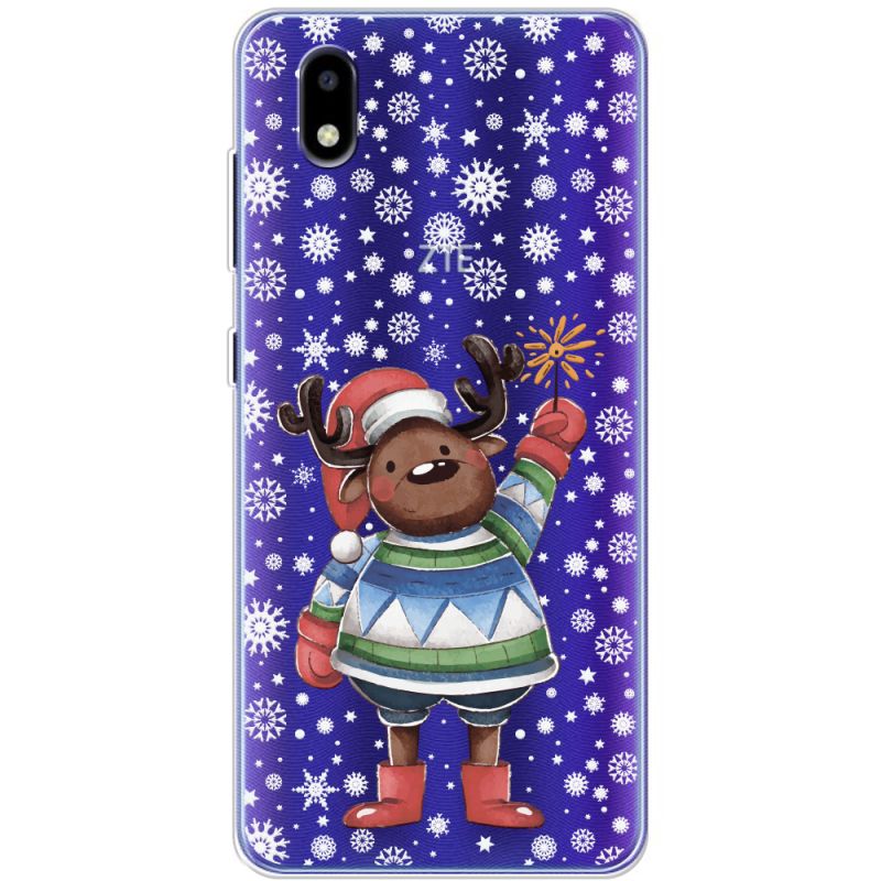 Прозрачный чехол BoxFace ZTE Blade A3 2020 Christmas Deer with Snow