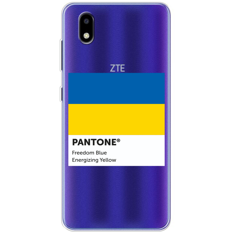 Прозрачный чехол BoxFace ZTE Blade A3 2020 Pantone вільний синій