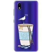 Прозрачный чехол BoxFace ZTE Blade A3 2020 Segull in Cofee Pool