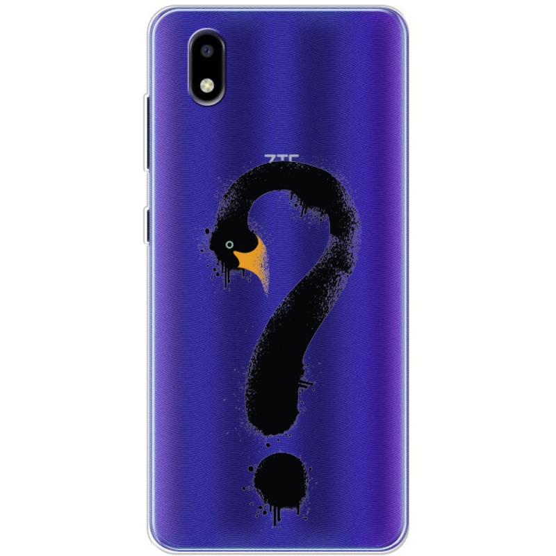 Прозрачный чехол BoxFace ZTE Blade A3 2020 Swan question