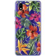 Прозрачный чехол BoxFace ZTE Blade A3 2020 Tropical Flowers