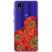 Прозрачный чехол BoxFace ZTE Blade A3 2020 Red Poppies