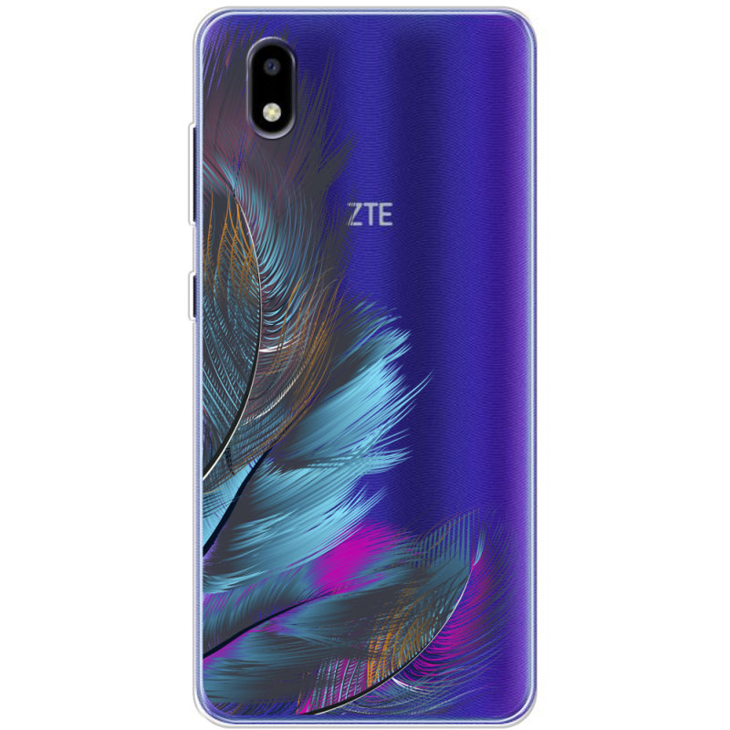 Прозрачный чехол BoxFace ZTE Blade A3 2020 Feathers