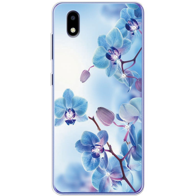 Чехол со стразами ZTE Blade A3 2020 Orchids