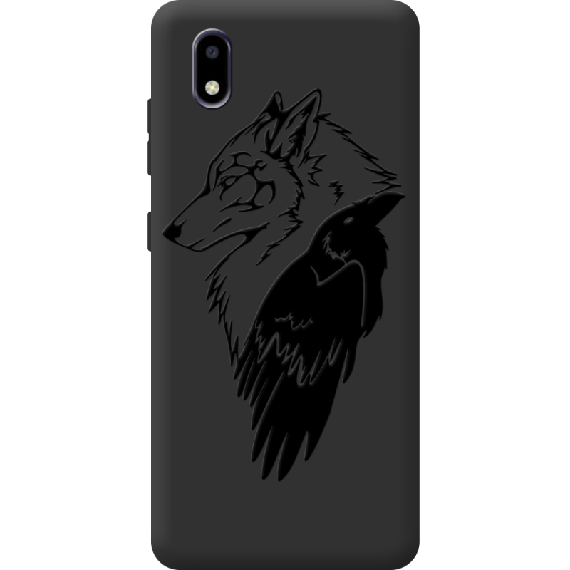 Черный чехол BoxFace ZTE Blade A3 2020 Wolf and Raven