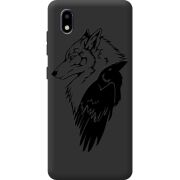 Черный чехол BoxFace ZTE Blade A3 2020 Wolf and Raven