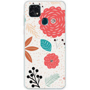 Чехол BoxFace ZTE Blade 20 Smart Line Flowers