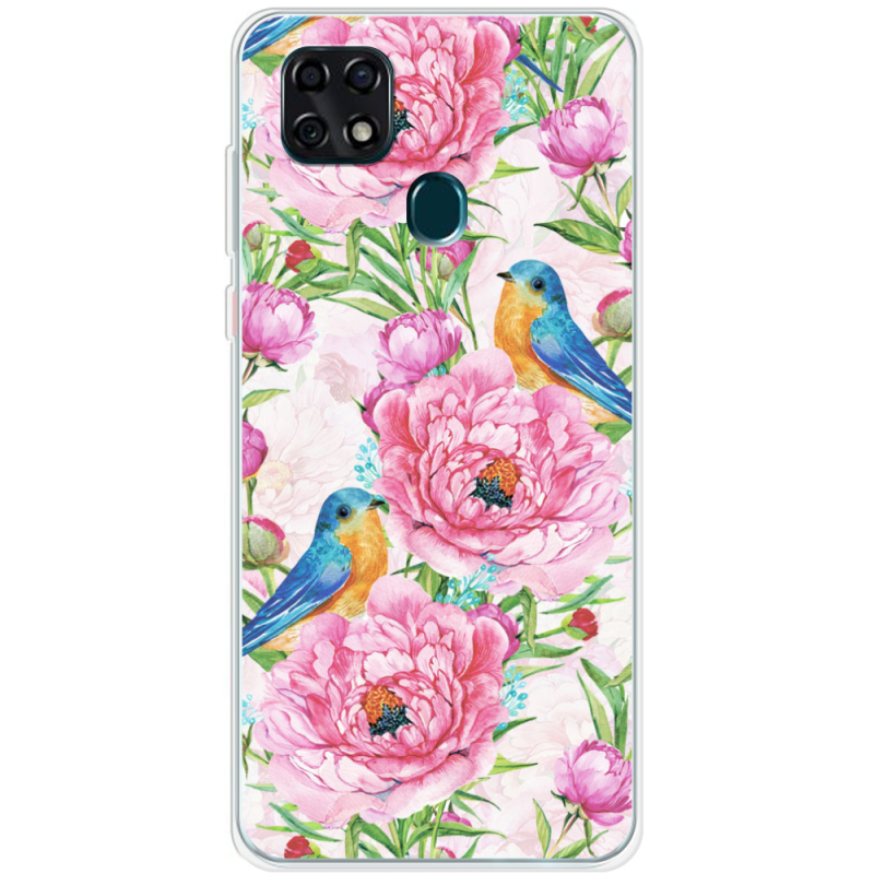 Чехол BoxFace ZTE Blade 20 Smart Birds and Flowers