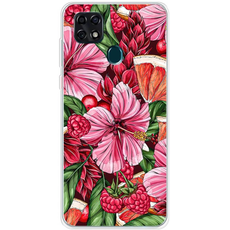 Чехол BoxFace ZTE Blade 20 Smart Tropical Flowers