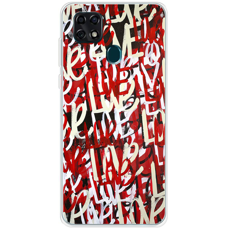 Чехол BoxFace ZTE Blade 20 Smart Love Graffiti