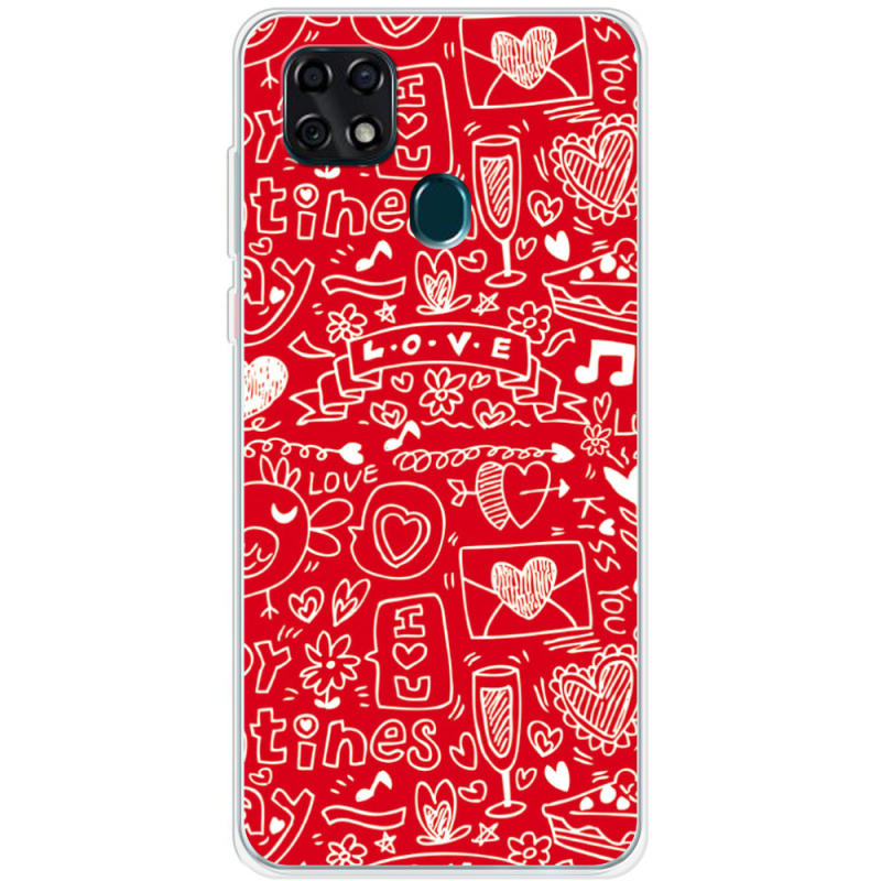 Чехол BoxFace ZTE Blade 20 Smart Happy Valentines