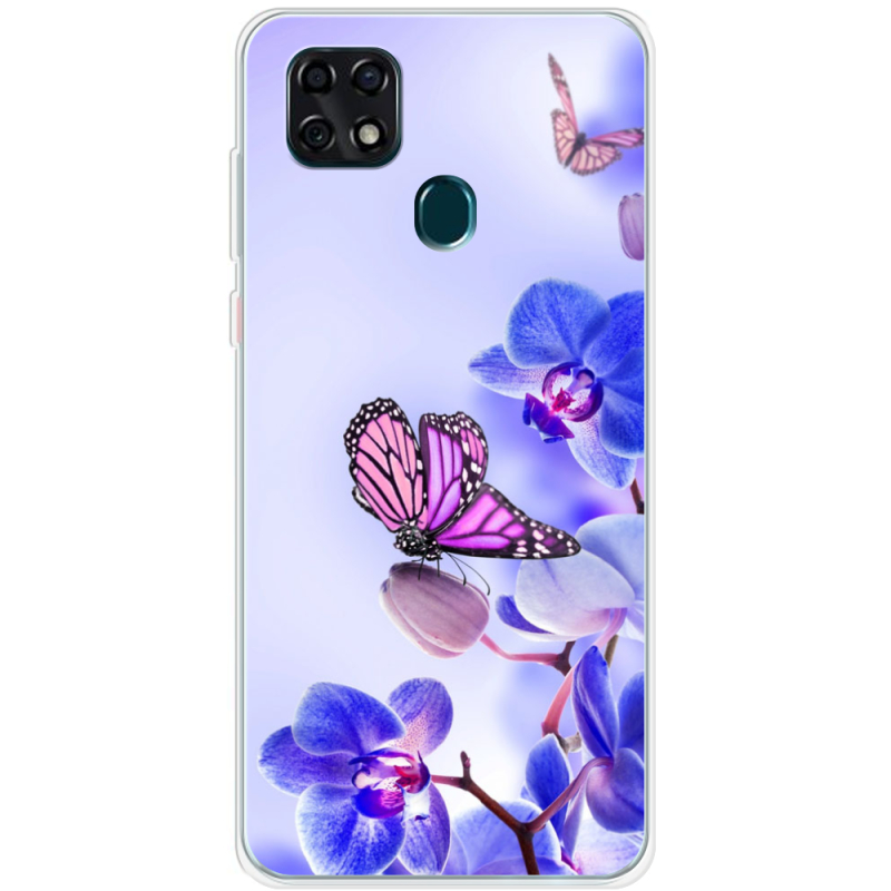 Чехол BoxFace ZTE Blade 20 Smart Orchids and Butterflies