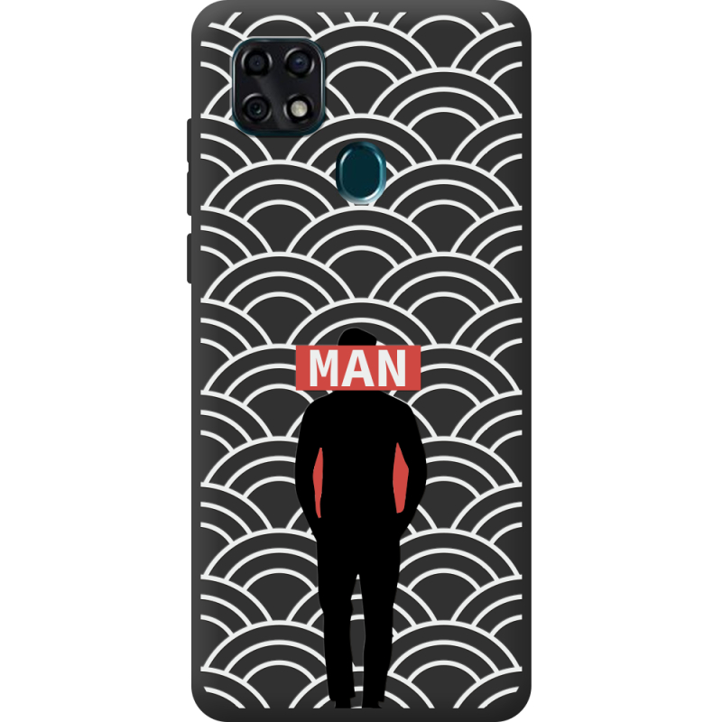 Черный чехол BoxFace ZTE Blade 20 Smart Man Pattern