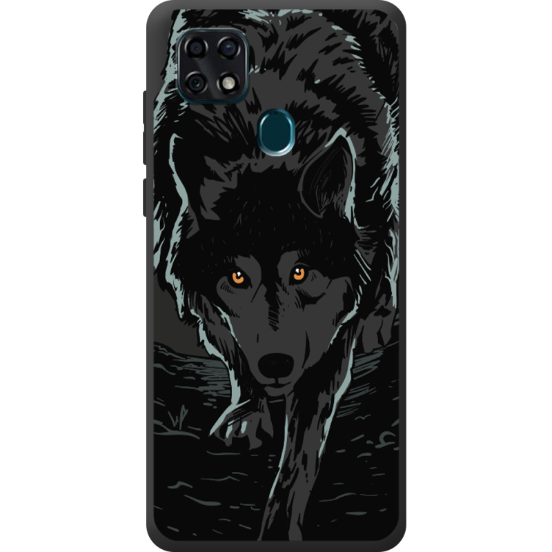 Черный чехол BoxFace ZTE Blade 20 Smart Wolf