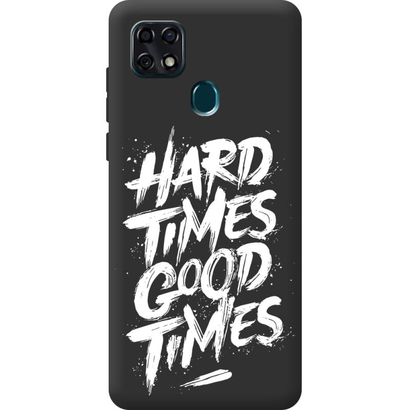 Черный чехол BoxFace ZTE Blade 20 Smart Hard Times Good Times