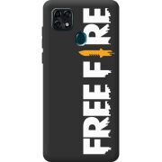 Черный чехол BoxFace ZTE Blade 20 Smart Free Fire White Logo